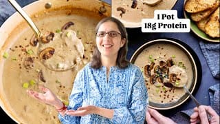 Stop Buying Canned Cream of Mushroom Soup!! Make this instead! 18g Protein 1 Pot